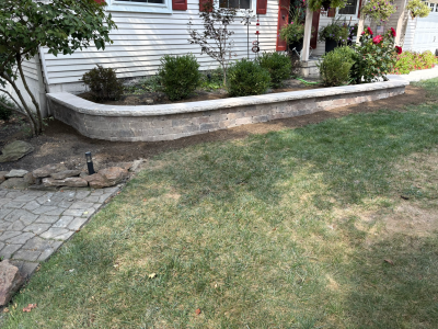 retaining wall installation medina ohio landscaping