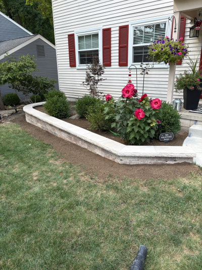 retaining wall installation medina ohio landscaping
