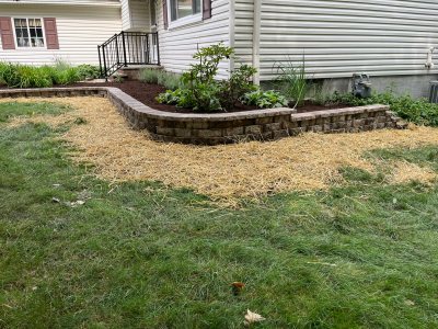 retaining wall installation medina ohio landscaping